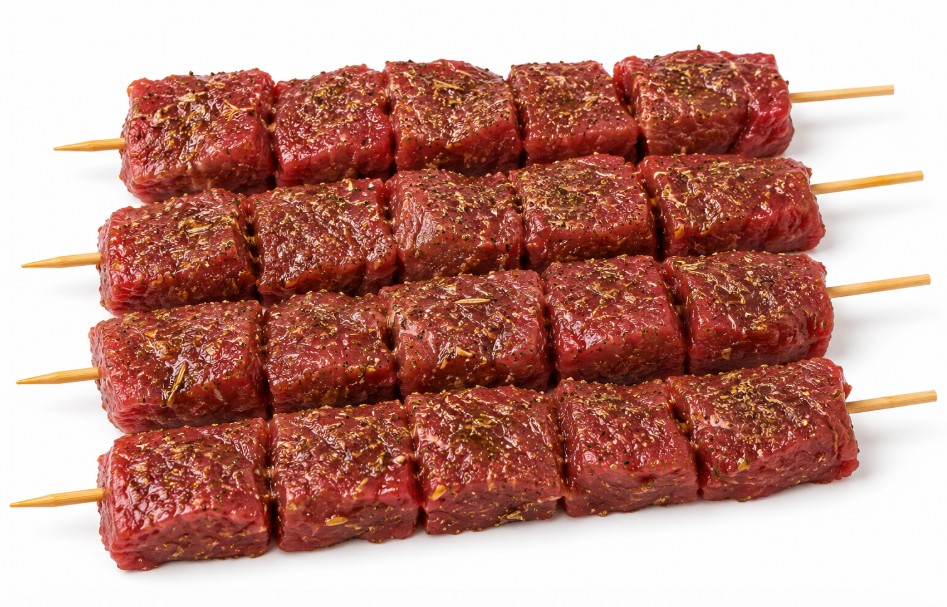 LOT DE 4 BROCHETTES DE BOEUF